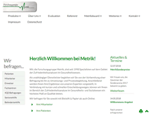 Tablet Screenshot of metrik.de