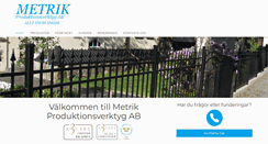Desktop Screenshot of metrik.se